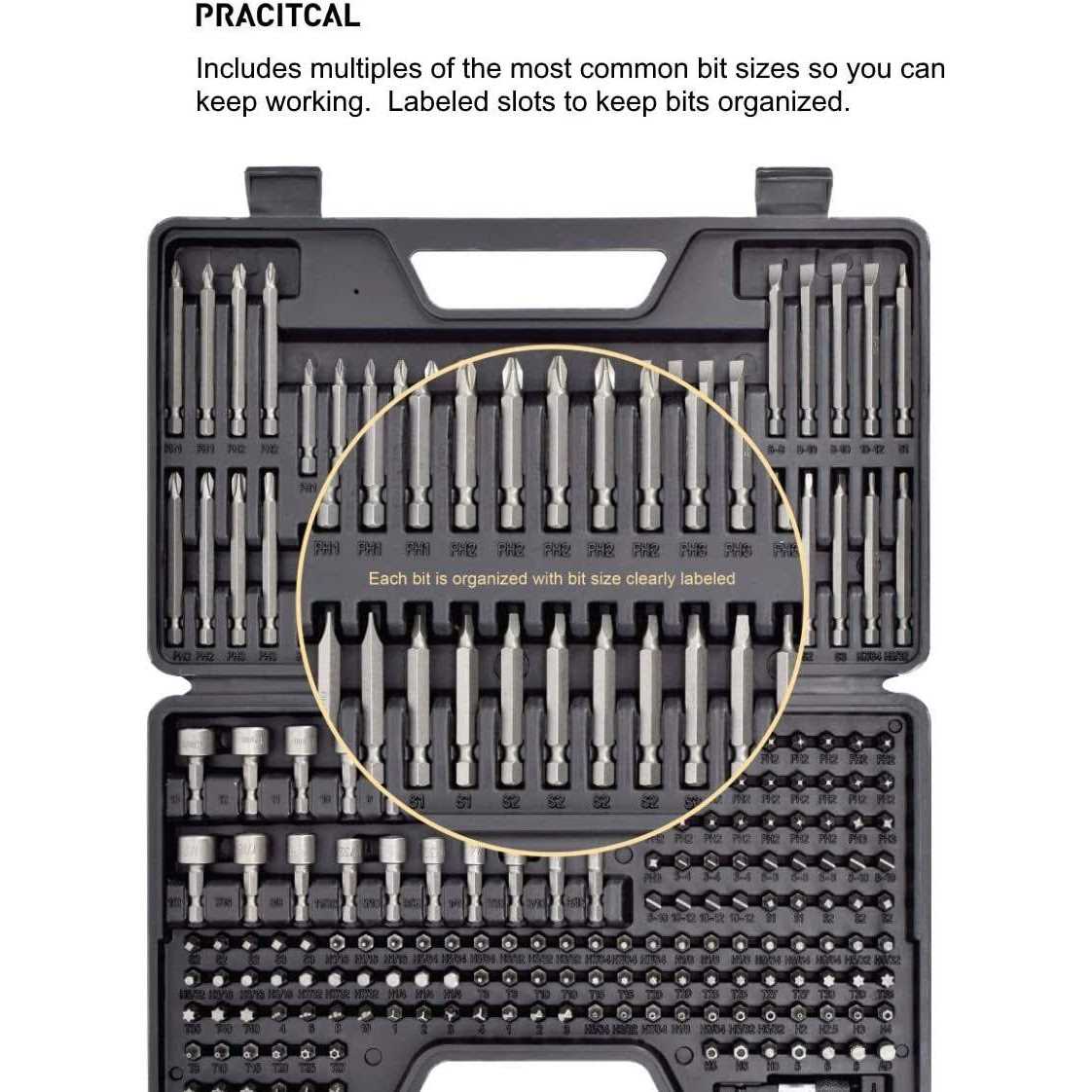 Jackson Palmer 208 Piece Ultimate Screwdriver Bit Set High Grade Carbon Steel - Image 4