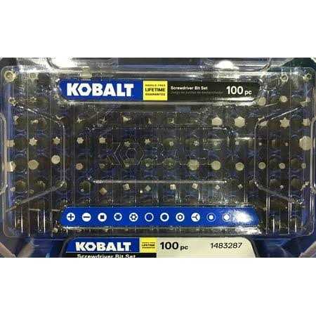 Kobalt 101464 100-Piece 1-in Steel Hex Shank Screwdriver Bit Set - Image 4