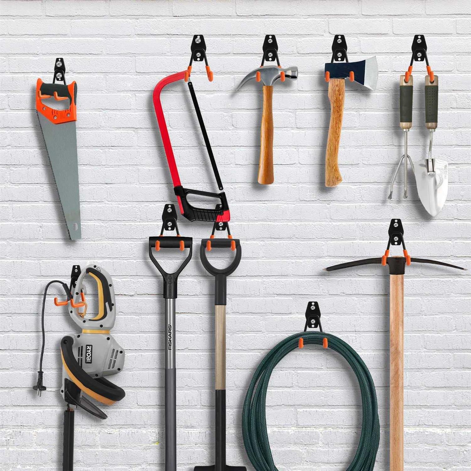 KURUI 14 Pack Garage Hooks for Hanging Heavy Duty Garage Storage Hooks for Ladder Extension Cord Tool Cable - Image 4