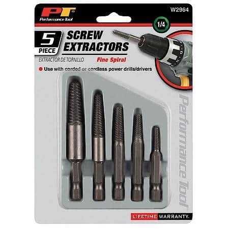 Performance Tool 5-Piece Spiral Power Extractor W2964 - Image 3