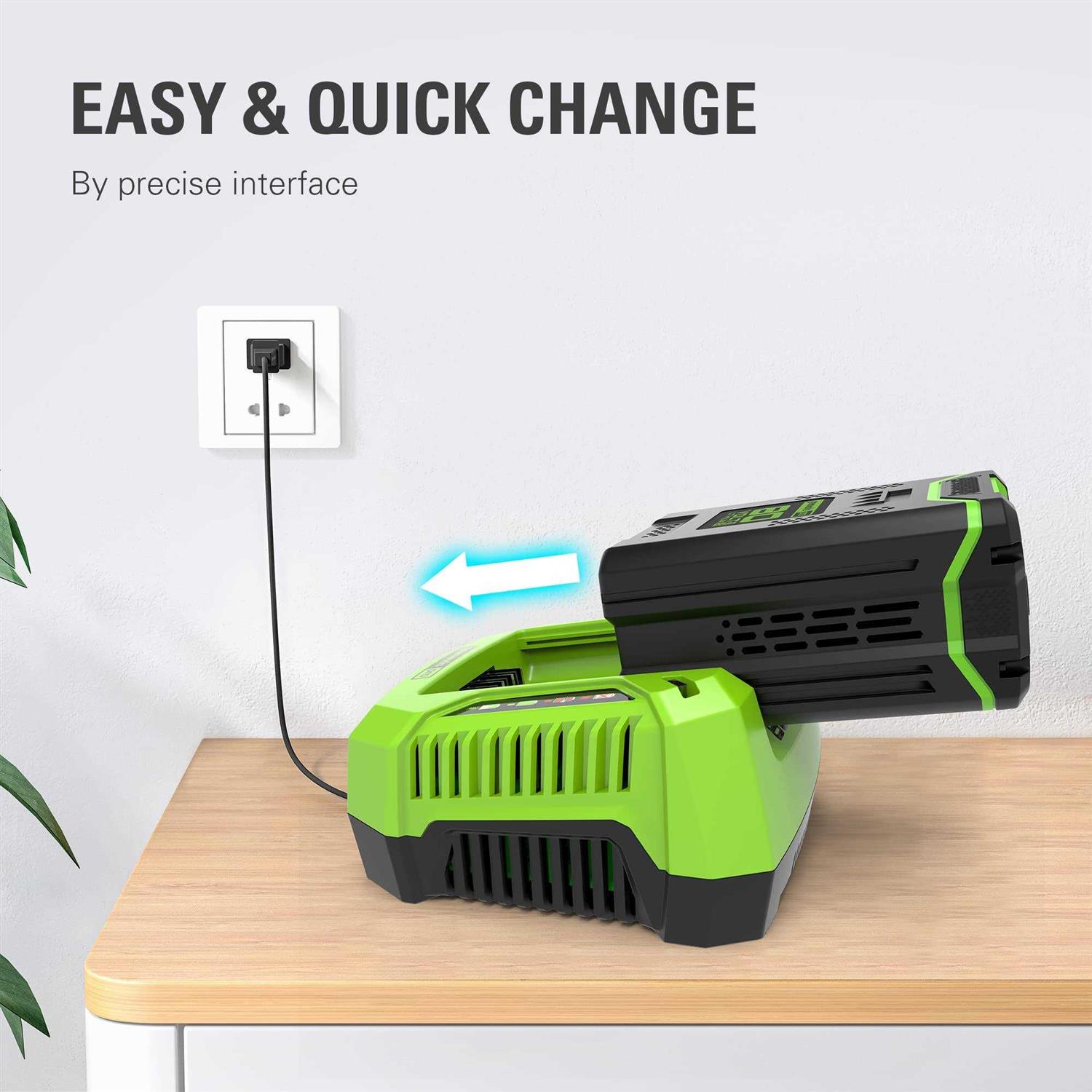 Greenworks Pro 80V Rapid Charger 2901402 - Image 3