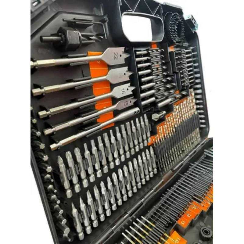 Enertwist Drill Bit Set, 246-Pieces Drill Bits and Driver Set for Wood Metal Cement Drilling and Screw Driving - Image 4