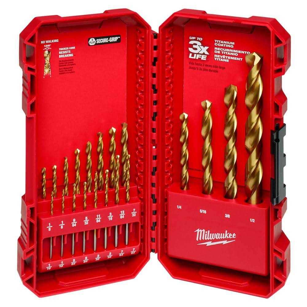 Milwaukee SHOCKWAVE IMPACT DUTY Titanium Twist Drill Bit Set