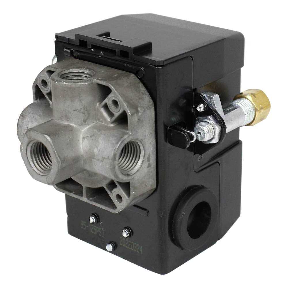 Phoenix Pressure Control 69MB7LY2C 95/125 PSI 4-Port Air Compressor Switch w - Image 3