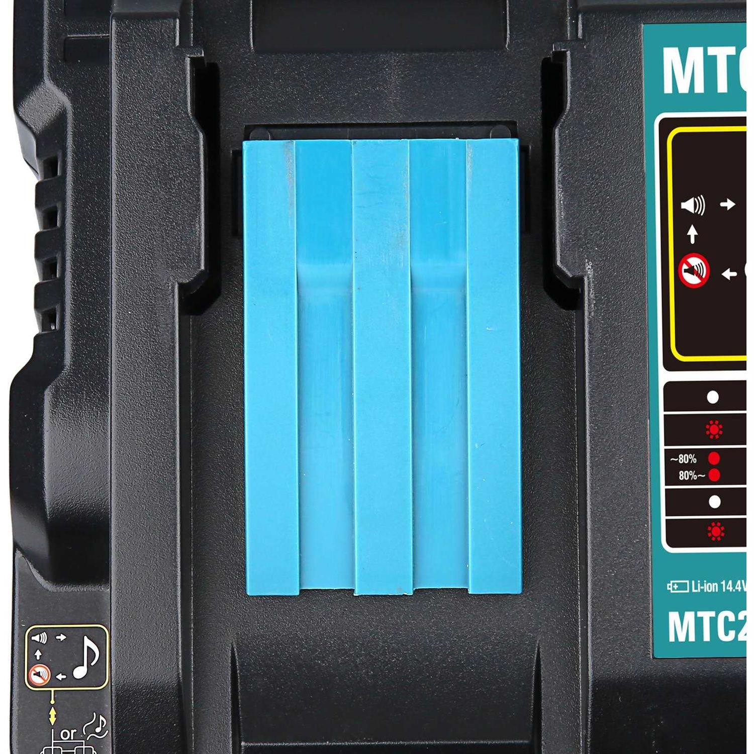 Makita DC18RD 18V Lithium-Ion Dual Port Rapid Optimum Charger - Image 4