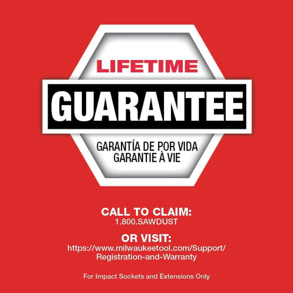 Milwaukee SHOCKWAVE Impact Duty 3/4 Drive SAE Deep 6 Point Socket Set 49-66-7018 - Image 3