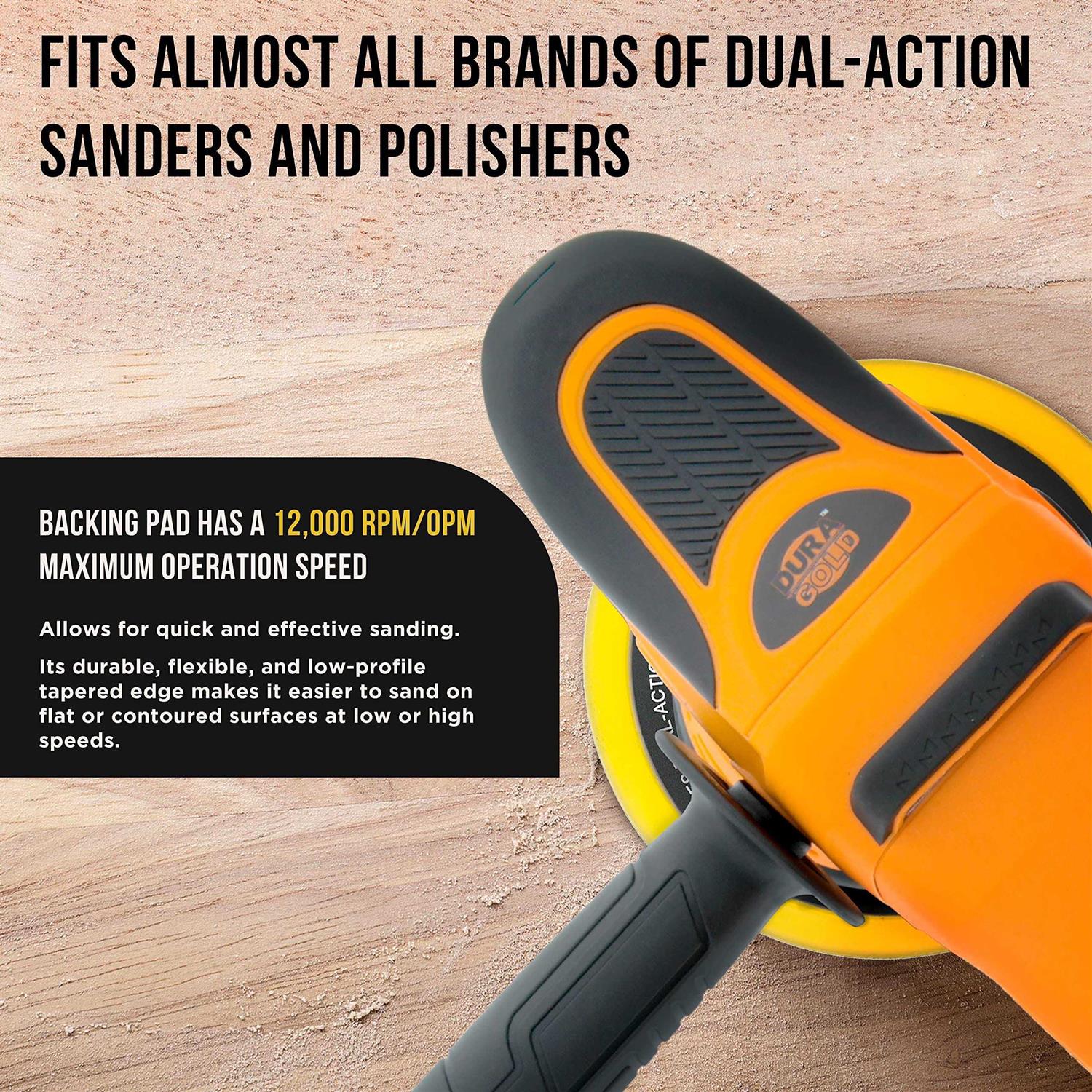 Dura-gold Pro Series Hook & Loop DA Backing Plate Pad - Image 5