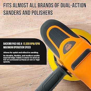 Dura-gold Pro Series Hook & Loop DA Backing Plate Pad - Image 3