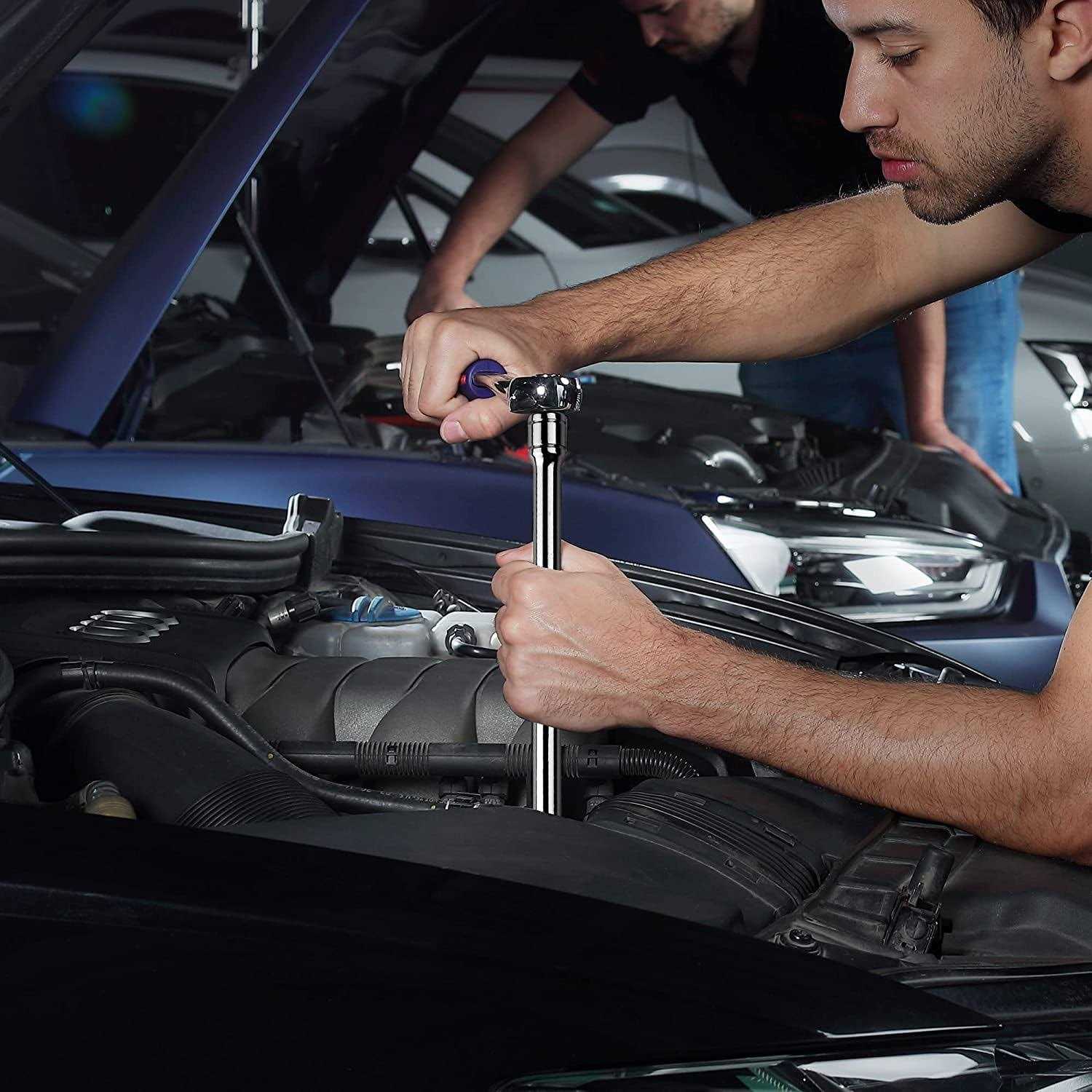 DURATECH 5/8 Swivel Magnetic Spark Plug Socket 3/8 Drive x 11 Total Length with 6-Point - Image 4