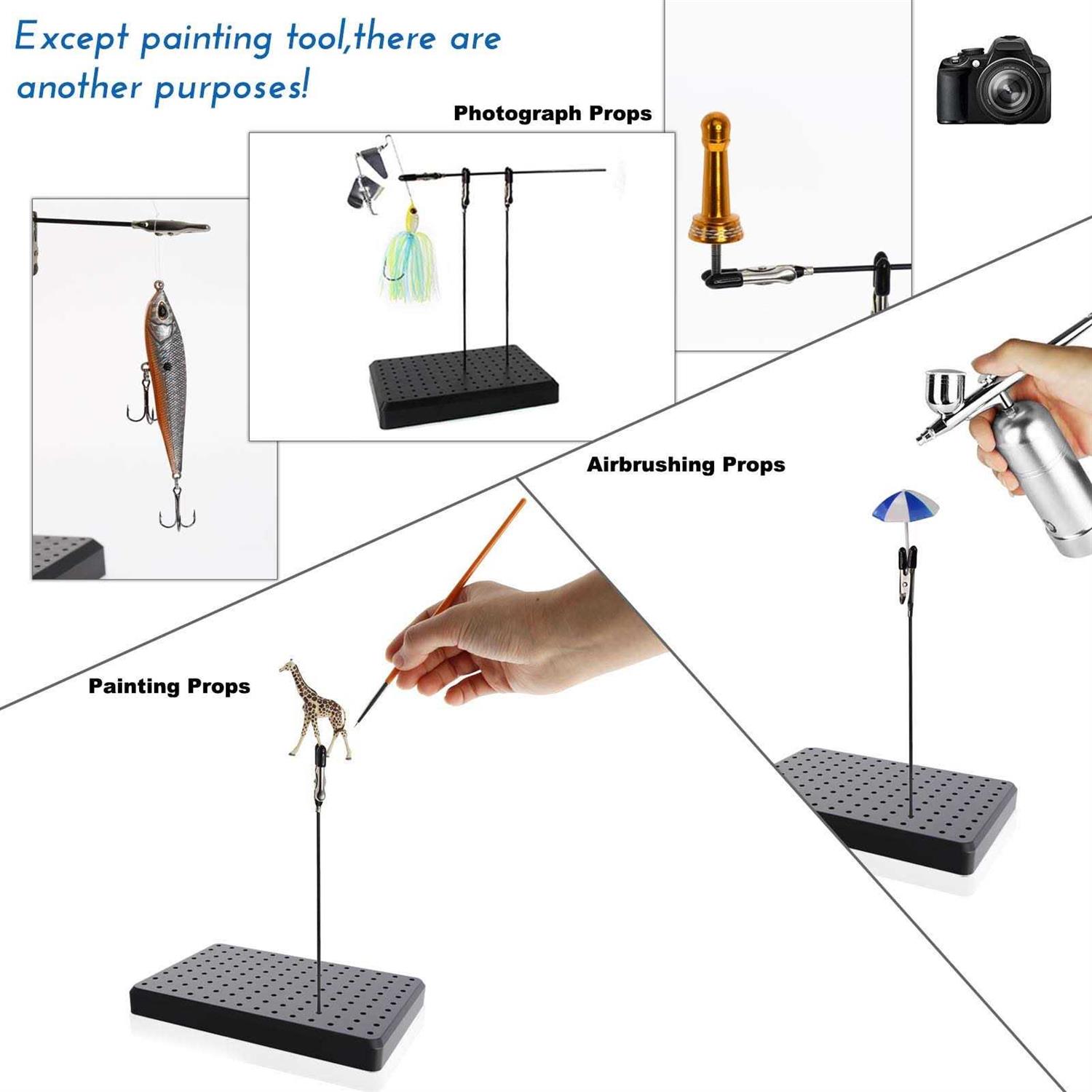 Evemodel GJJC09B Painting Stand Base and 20PCS Alligator Set Modeling Tools New - Image 4