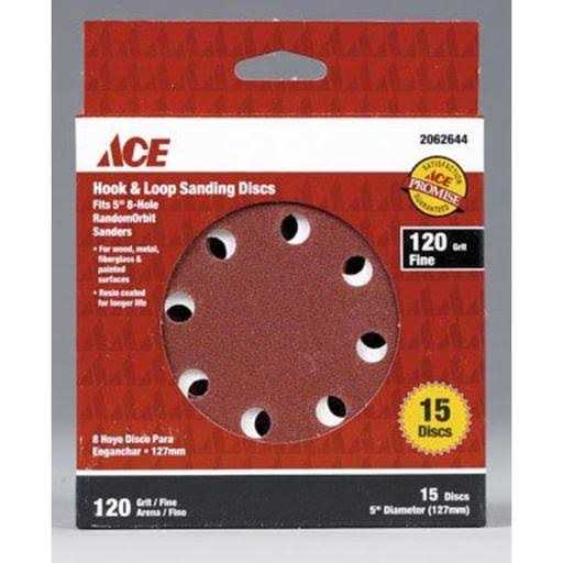 ACE Hook and Loop Sanding Disc 120 Grit - Image 4