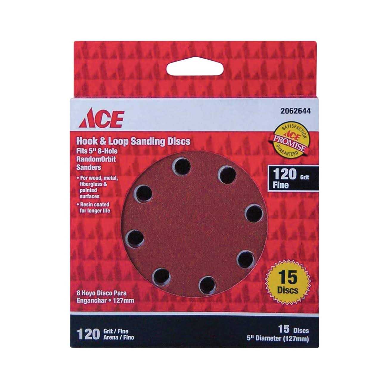 ACE Hook and Loop Sanding Disc 120 Grit - Image 5