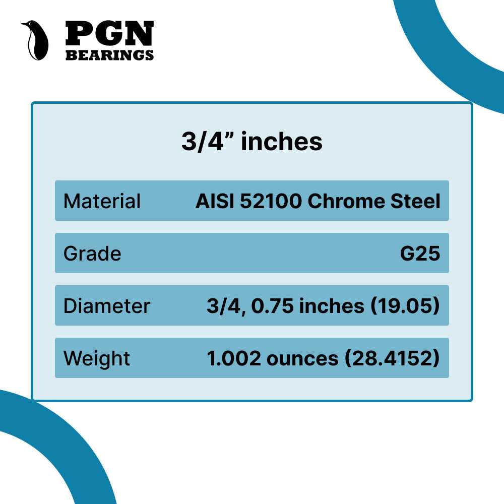 PGN Precision Chrome Steel Bearing Balls - Image 4