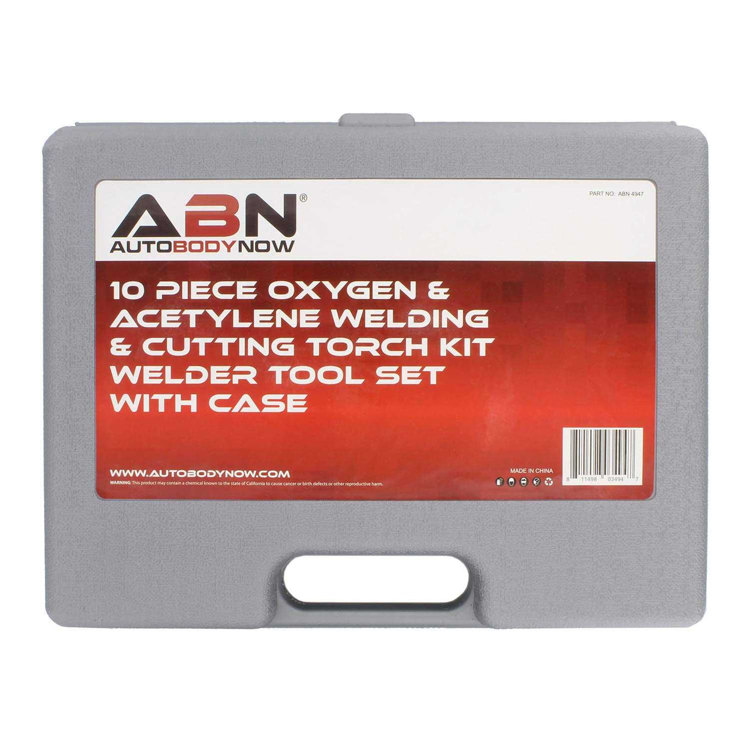 ABN Oxygen & Acetylene Torch Kit 10 PC Welding Kit Metal Cutting Torch Kit - Image 4