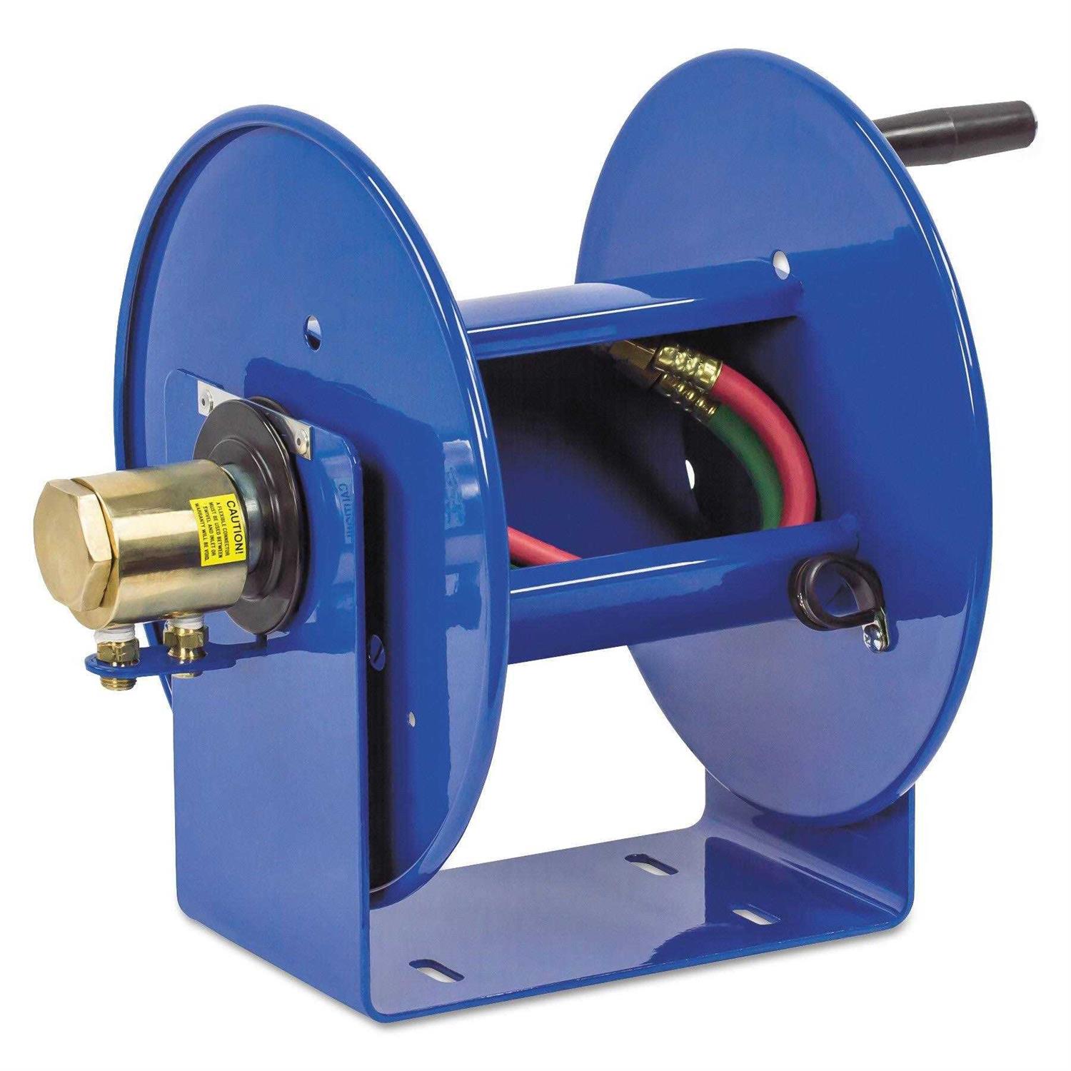 Coxreels 112WL-1-100 100W Series Welding Hand Crank Twin Line Hose Reel
