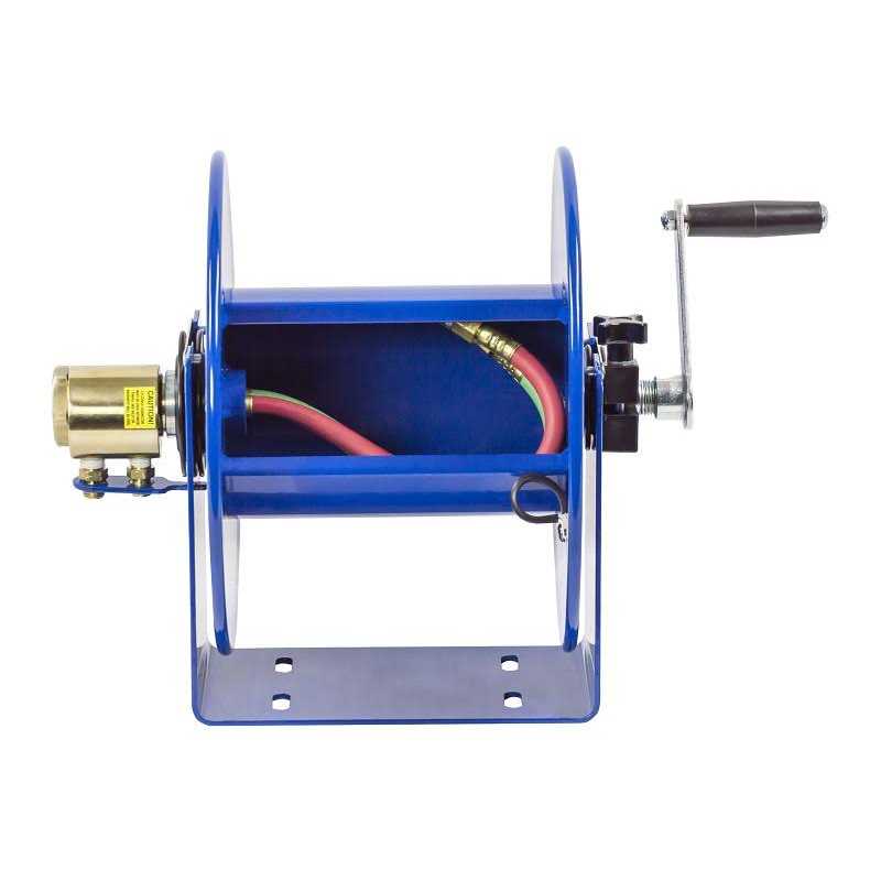 Coxreels 112WL-1-100 100W Series Welding Hand Crank Twin Line Hose Reel - Image 3