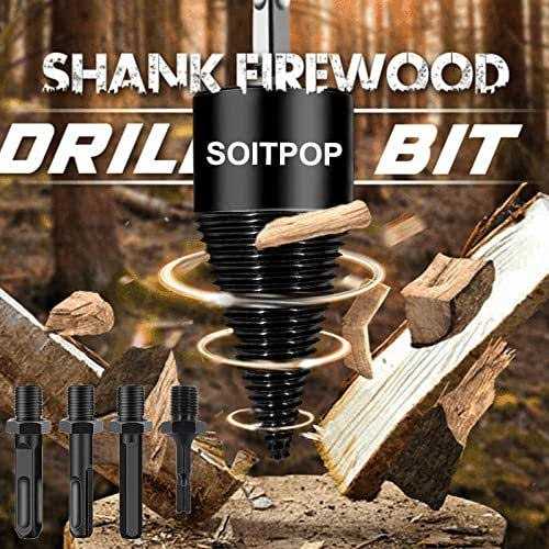 Firewood Drill Bit Wood Splitter 5 Pcs Kindling Splitter - Image 4