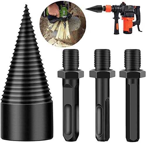 Firewood Drill Bit Wood Splitter 5 Pcs Kindling Splitter - Image 5