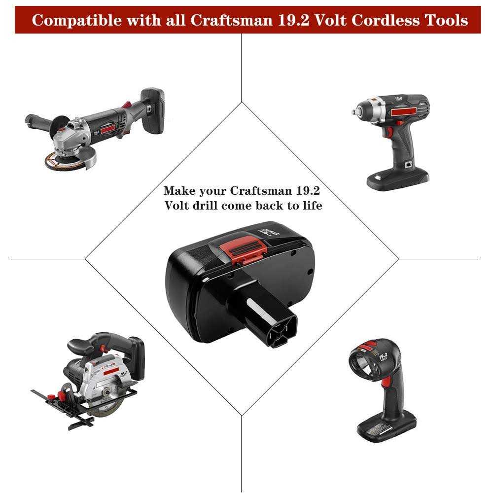 2 Pack 3600mAh Ni-Mh Replacement Battery Compatible with Craftsman 19.2 Volt C3 - Image 3