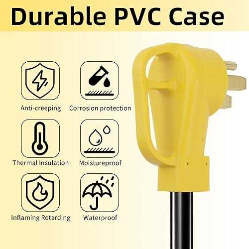 Flameweld Welder Adapter Cord 14-50P Male Plug to 6-50R Female 4 Prong 50 Amp to 50 Amp Power Adapter Plug for Welder - Image 3