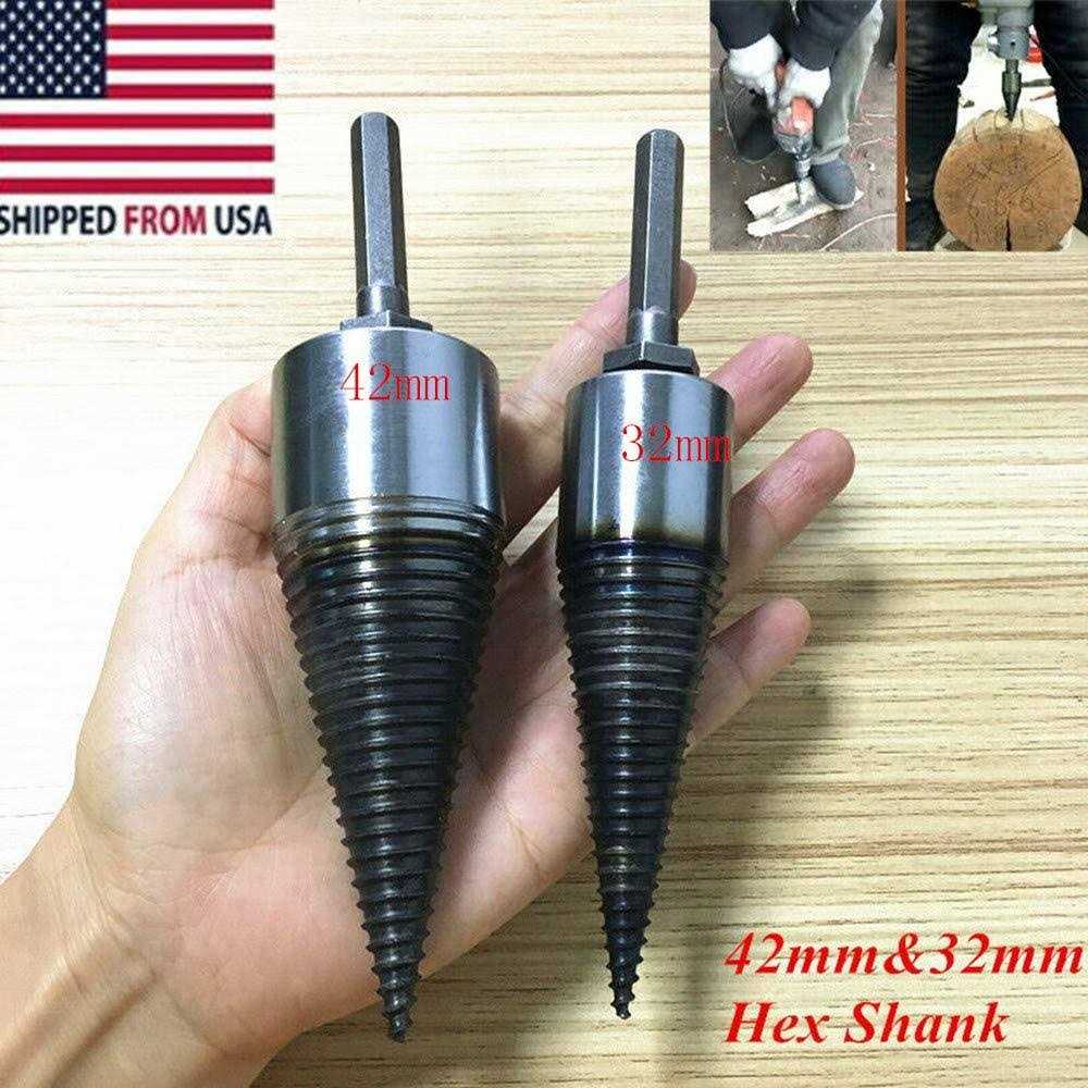 Heavy Wood Drill Bit Firewood Log Splitter U Anti-Skid Thread U Screw Splitting - Image 3