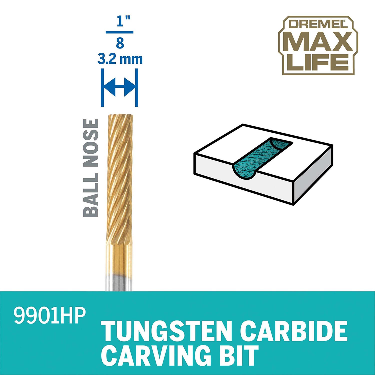 Dremel Tungsten Carbide Carving Bit 9901HP - Image 3