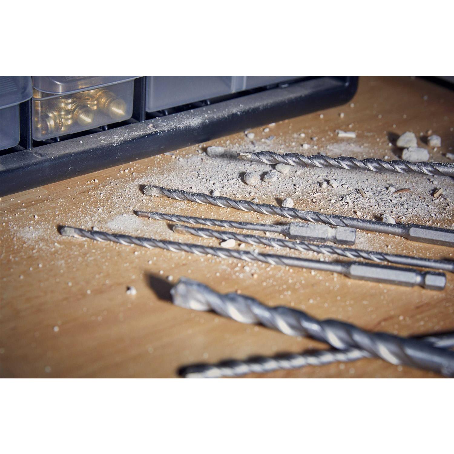 Bosch 7-Piece Impact Tough High-speed Steel Masonry Drill Bit for Hammer Drill Set LBHXS7U - Image 3