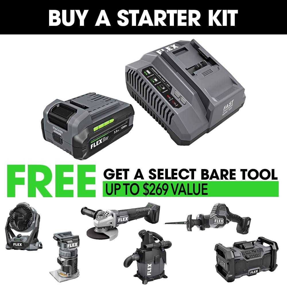 FLEX 24V 3.5Ah Stacked Lithium-Ion Starter Kit FX0411-1F - Image 3