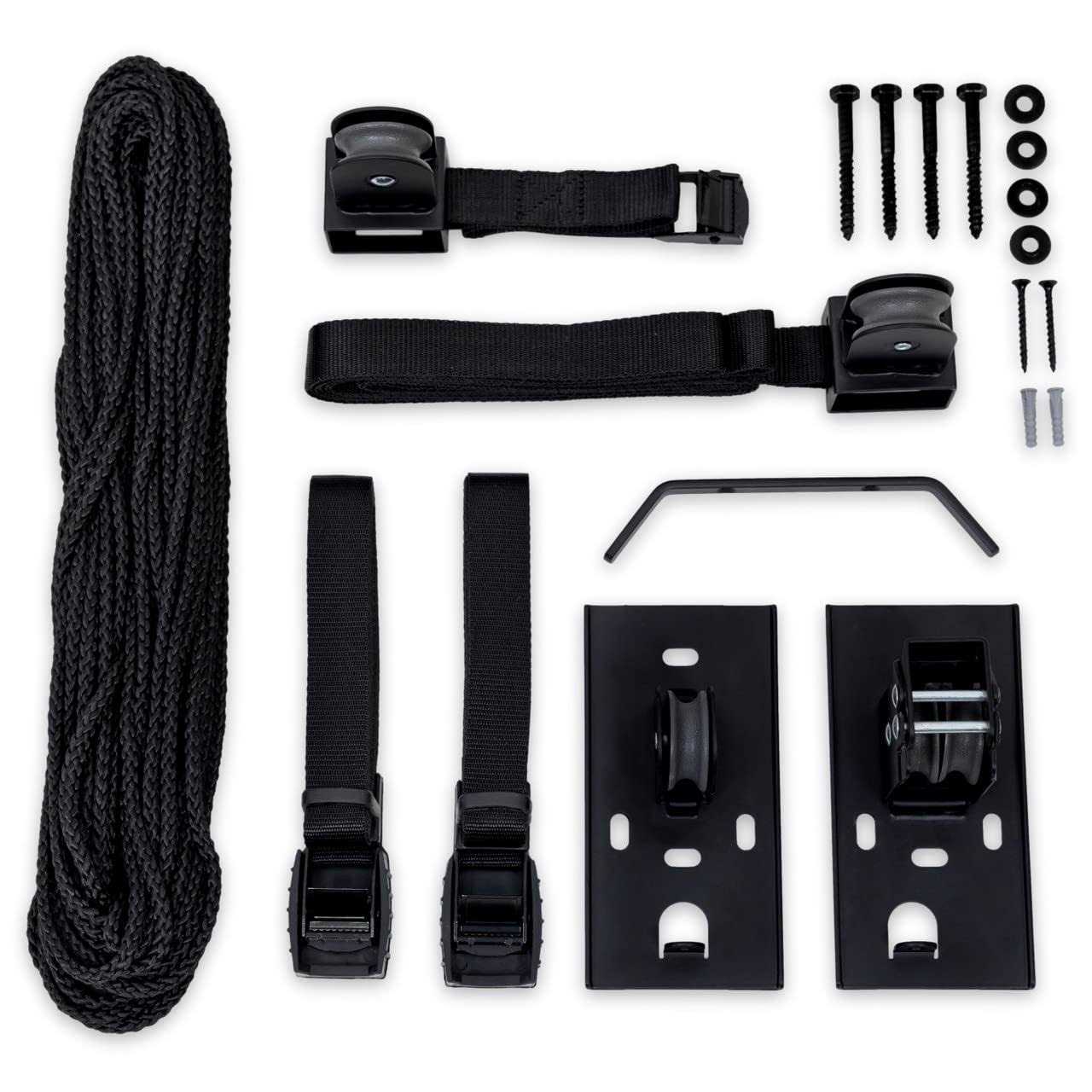 StoreYourBoard Ladder Storage Ceiling Pulley System Garage Mount Hoist - Image 4