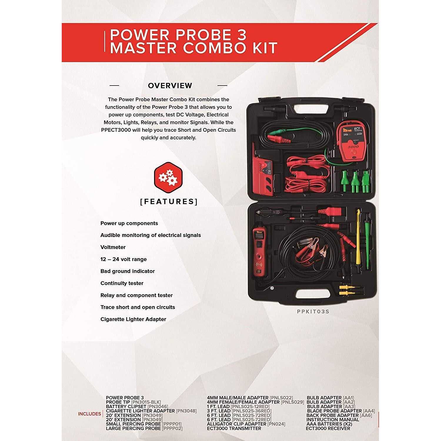Power Probe 3 Master Kit with Ect3000 PPKIT03S - Image 4