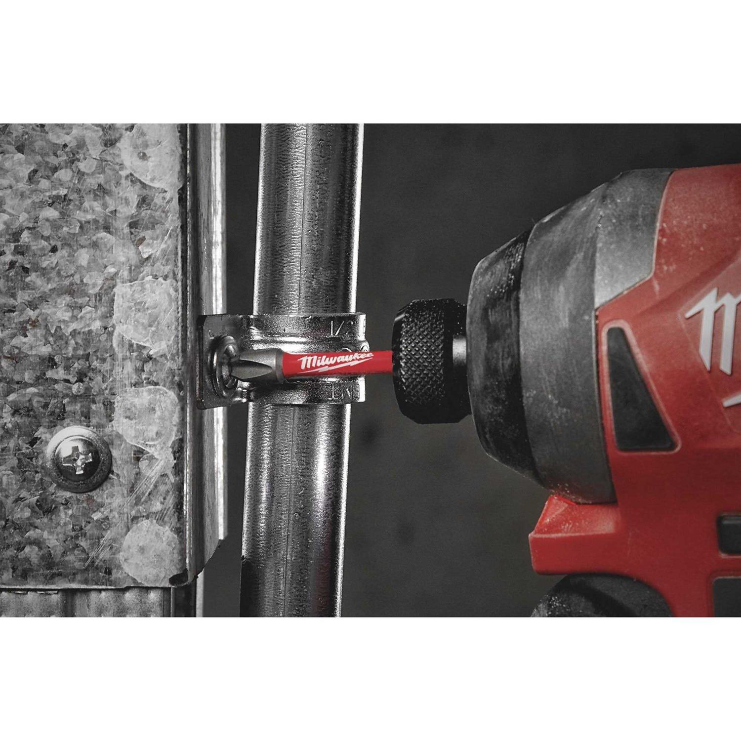 Milwaukee Shockwave 6 Impact Phillips #2 Power Bit 48-32-4802 - Image 3