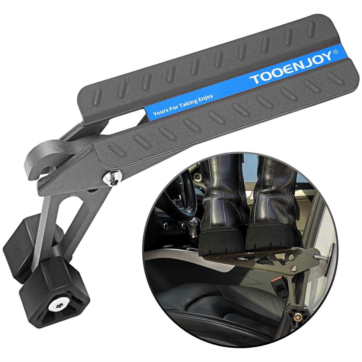 Tooenjoy Universal Fit Car Door Step Foldable Roof Rack Door Step Up on Door Latch - Image 4