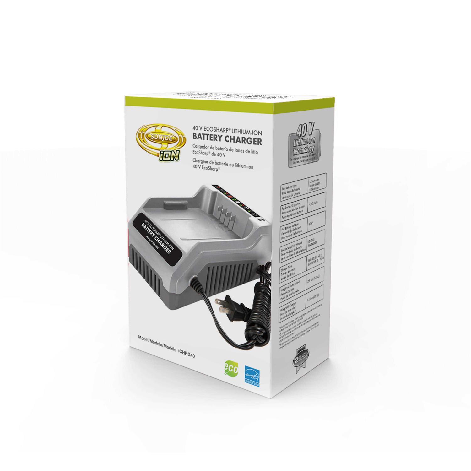 Snow Joe + Sun Joe iCHRG40 EcoSharp Lithium-Ion Battery Charger - Image 3