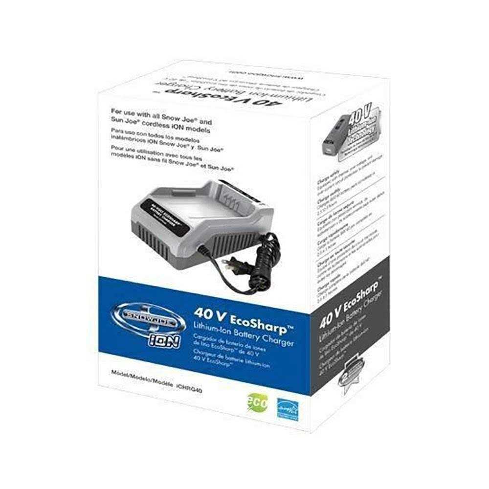 Snow Joe + Sun Joe iCHRG40 EcoSharp Lithium-Ion Battery Charger - Image 4