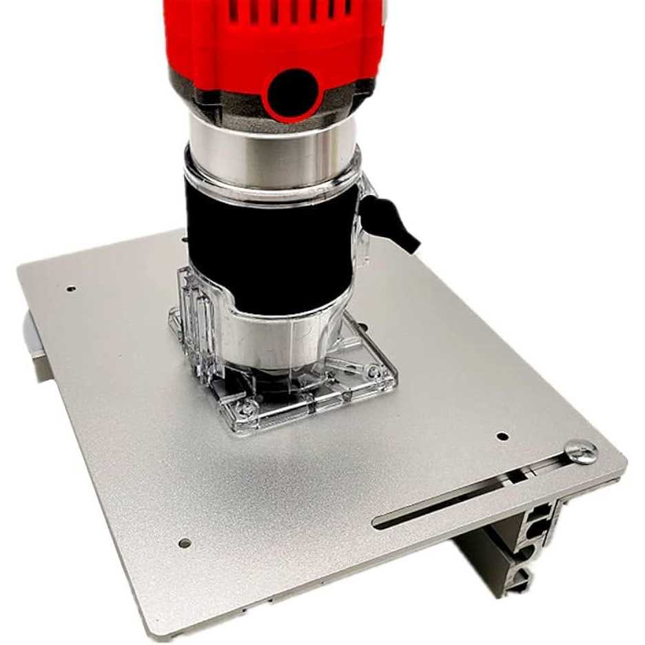 Aluminum Router Table Insert Plate W/miter Gauge for Woodworking Benches Table Saw Multifunctional Trimmer Engraving Machine - Image 4