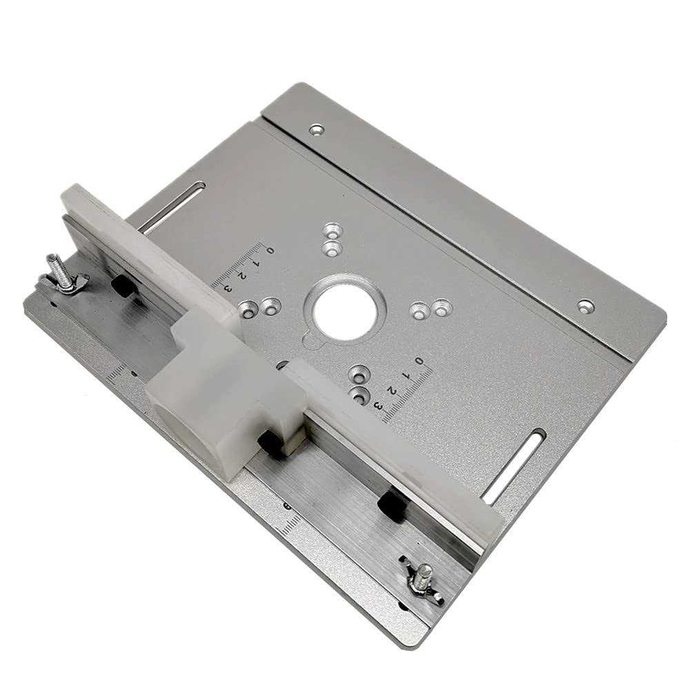 Aluminum Router Table Insert Plate W/miter Gauge for Woodworking Benches Table Saw Multifunctional Trimmer Engraving Machine - Image 5
