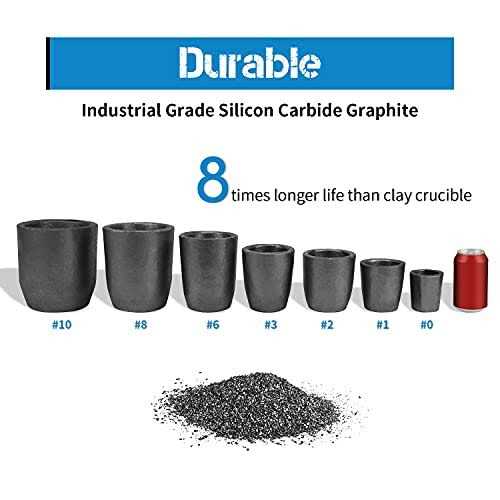gongyi Clay Graphite Crucible for Metal Melting Casting Refining Gold Silver Copper Brass Aluminum - Image 5