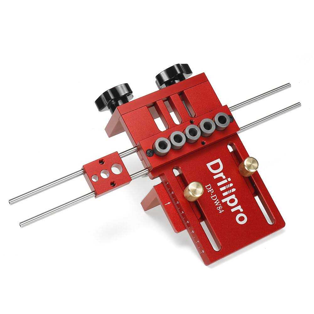 ENJOYWOOD Drillpro 3 in 1 Adjustable Woodworking Doweling Jig Kit Pocket Hole Jig Drilling Guide Locator for Furniture Connecting - Image 3
