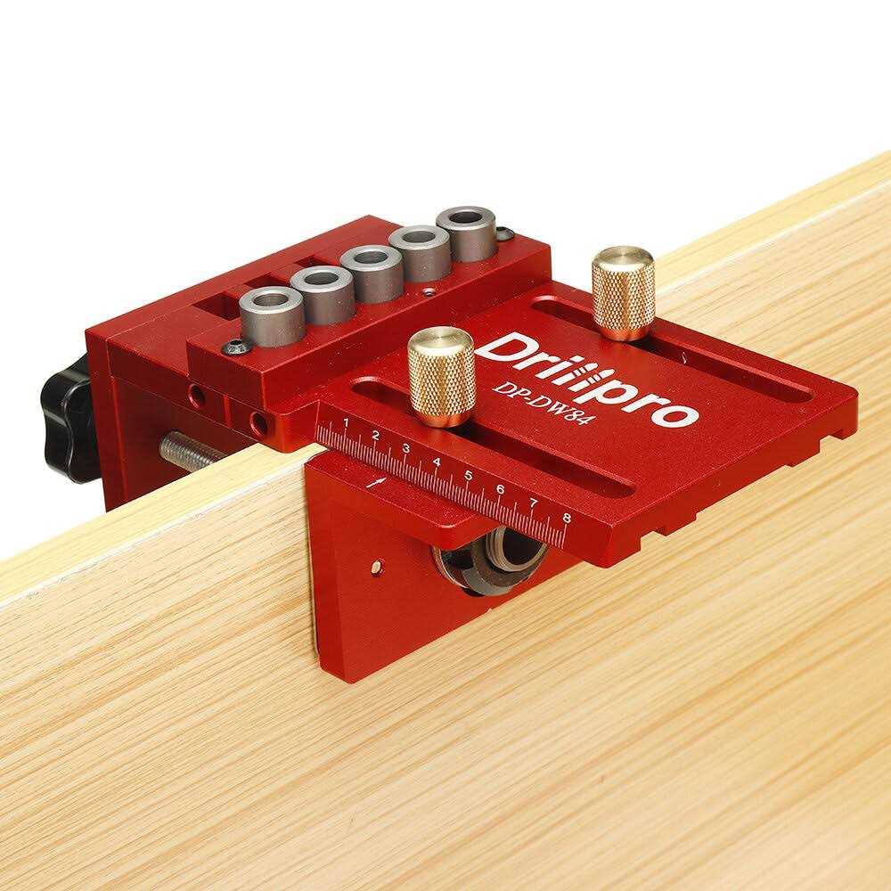 ENJOYWOOD Drillpro 3 in 1 Adjustable Woodworking Doweling Jig Kit Pocket Hole Jig Drilling Guide Locator for Furniture Connecting - Image 4