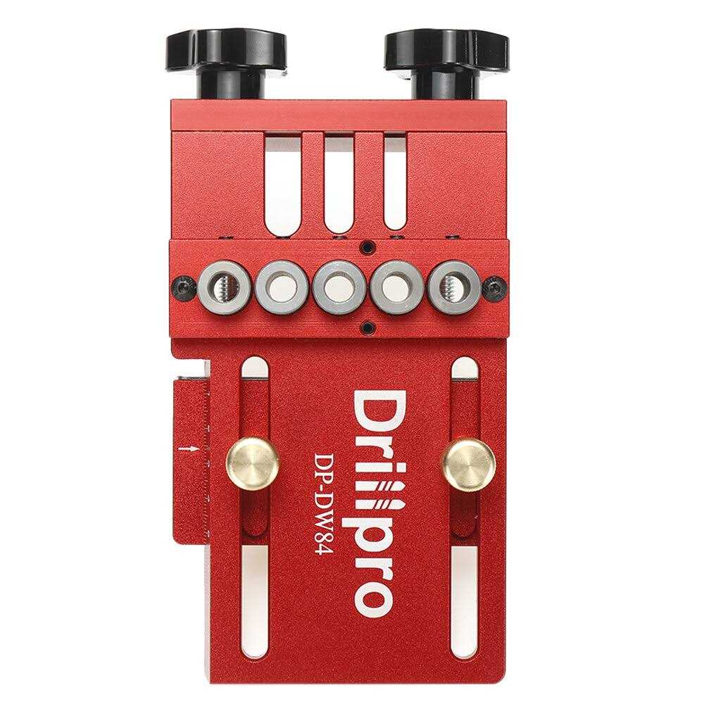 ENJOYWOOD Drillpro 3 in 1 Adjustable Woodworking Doweling Jig Kit Pocket Hole Jig Drilling Guide Locator for Furniture Connecting - Image 5