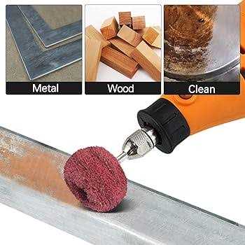 FPPO Abrasive Buffing Polishing Wheel Set for Rotary Tool,Mini scouring pad Brush Polishing kit - Image 5