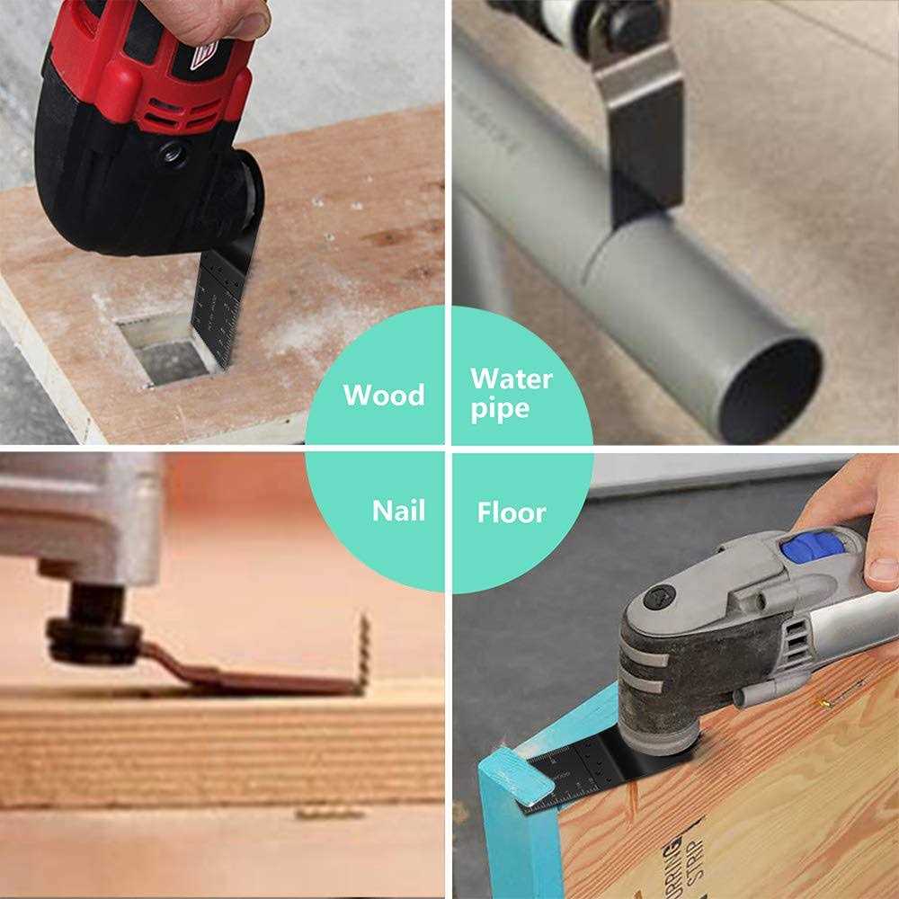 Littlegrass 50 Pack Professional Pro Grade Wood/Bi-Metal Oscillating Saw Blades Universal Quick Release Multitool Tool Blade Japan Tooth for Bosch - Image 3