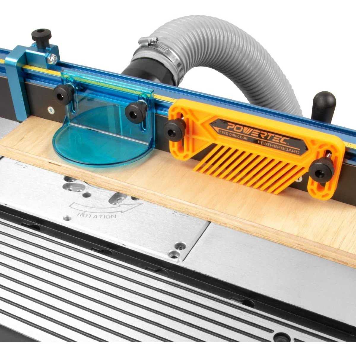 Powertec 71536 Deluxe Router Table Fence System 3-3/8 Tall 24' Long - Image 5
