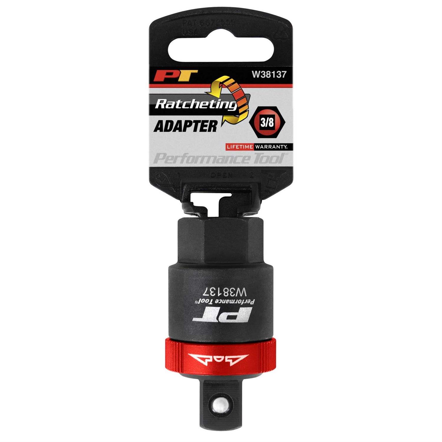 Performance Tool W38137 3/8 Dr Ratcheting Adapter