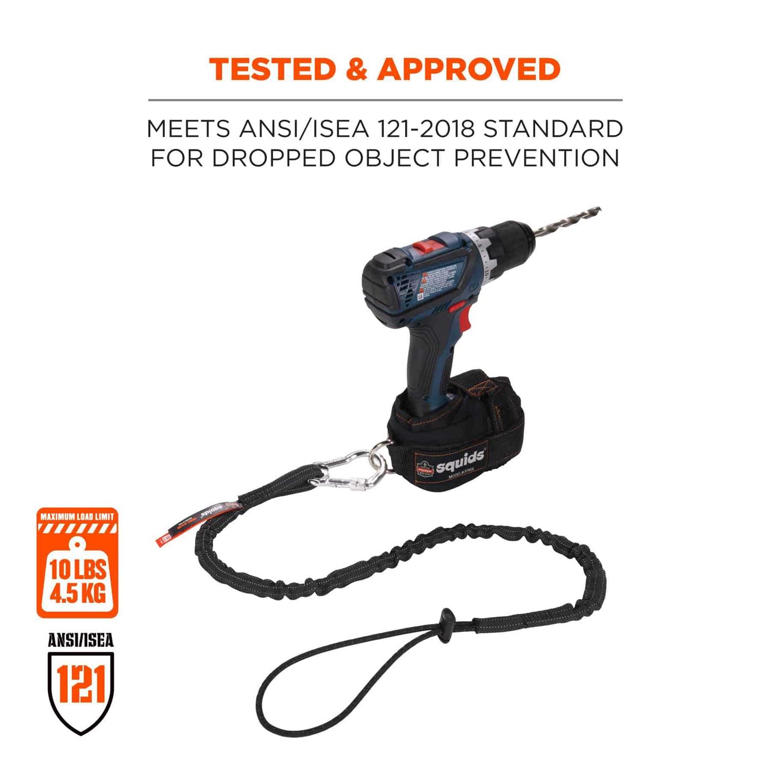 Ergodyne Squids 3100 Single Carabiner Tool Lanyard - Image 4