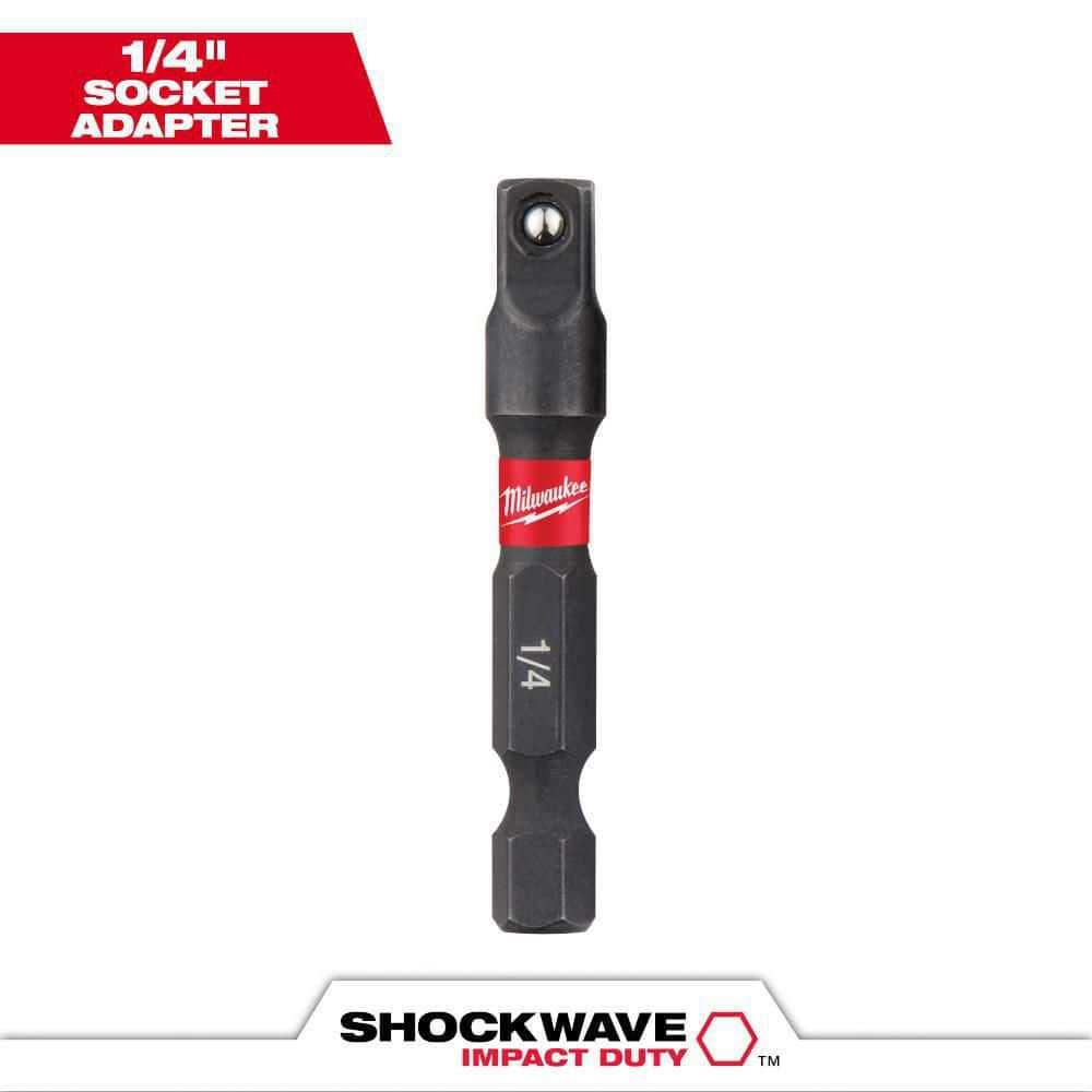 Milwaukee Shockwave 1/4 Hex Shank To 1/4 Socket Adapter 48-32-5030