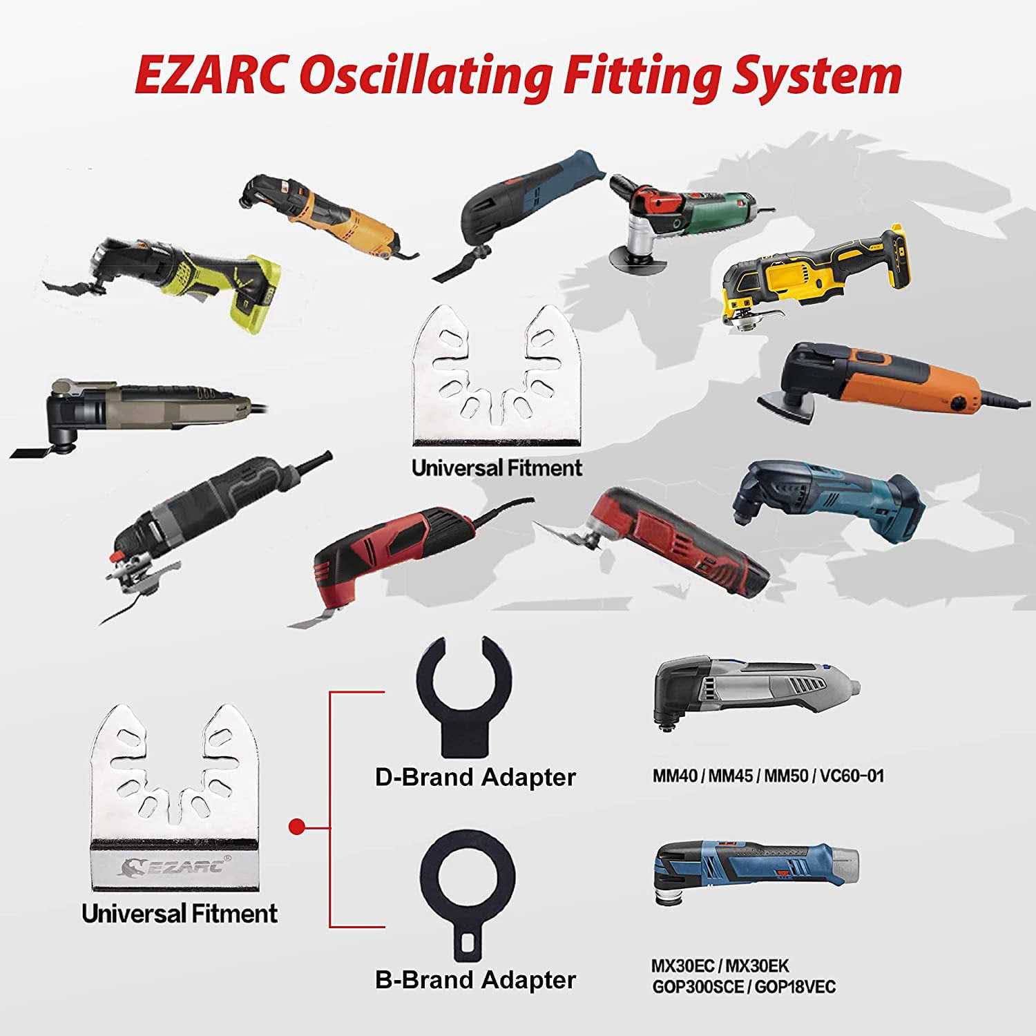 EZARC Diamond Oscillating Blade Flush Cutting Oscillating Multi Tool Saw Blades for Grout Removal - Image 3