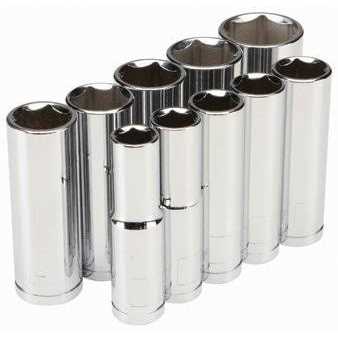 Pittsburgh Pro 3/8 in. Drive Metric High Visibility Deep Socket - Image 4