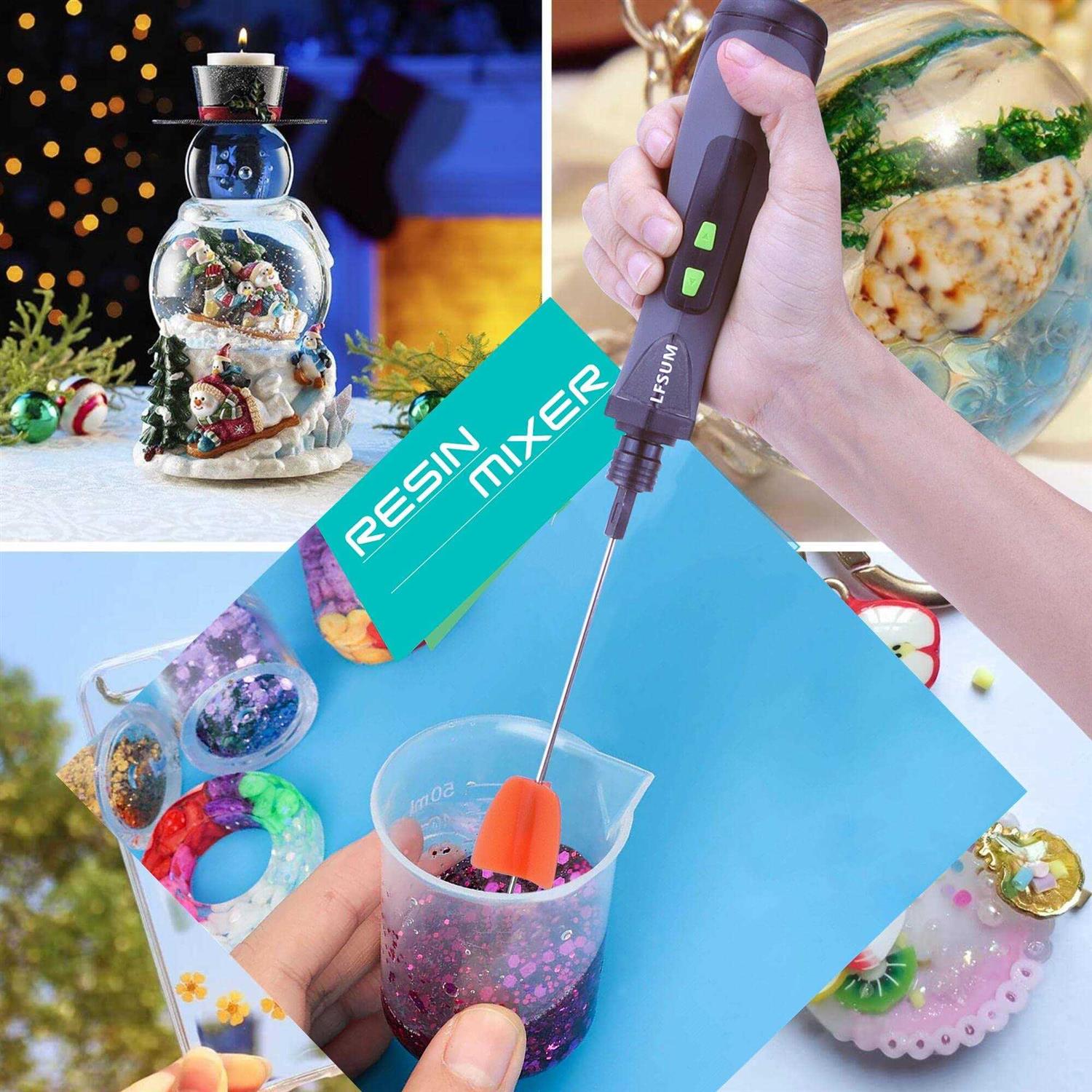 Silicone Resin Mixer Epoxy Mixer Paddles,Reusable Reusable Paint and Resin Mixer Paddle to Mix,Mixer for Drill Paint Mixer/Paint Stirrer for Mixing - Image 4