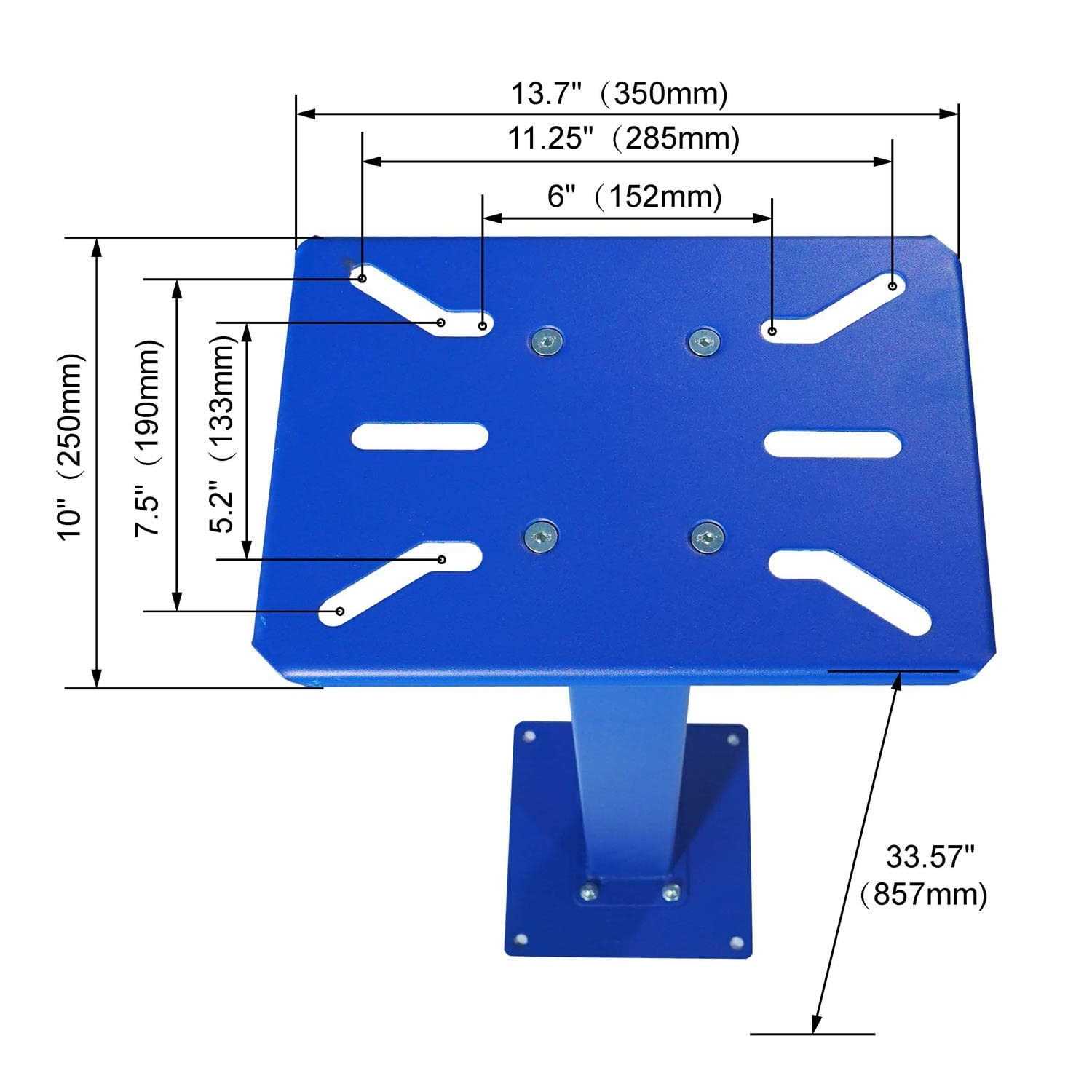 KASTFORCE KF3004 Portable Bench Gridner Stand Work Table 13.7”x10” /350x250mm Mounting Plate Vice Stand - Image 3